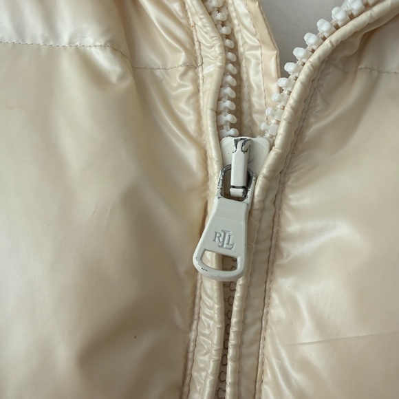 RARE Vintage Ralph Lauren Crest Patch Down-Filled Puffer Jacket in Ivory - Picture 6 of 11